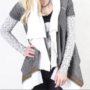 Scrapbook Open cardigan patchwork